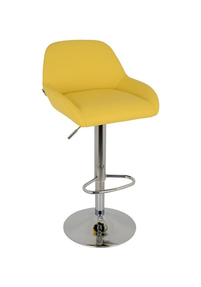 Bürocci Texas Bar Taburesi - Sarı Deri - 9506S0113 Çok Renkli