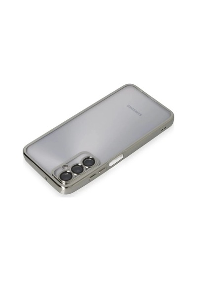 Samsung Galaxy A05s Uyumlu Kılıf Lensli Silikon - Gümüş
