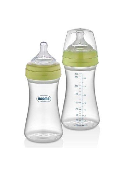 Kindy Antikolik Pp Biberon, 250 Ml, 6-18 Ay, Orta Akış, Yeşil
