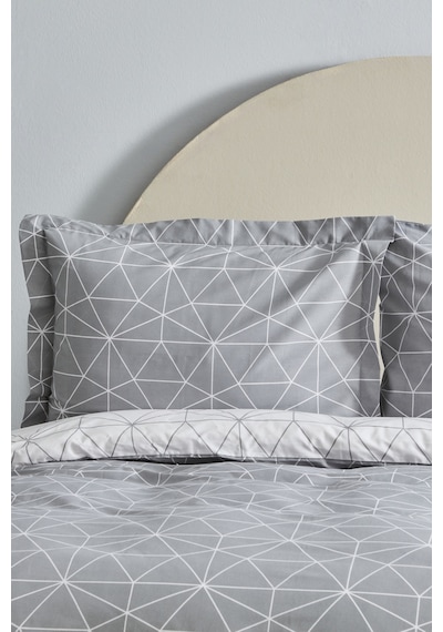 Karaca Home Colby Gri %100 Pamuk Çift Kişilik Nevresim Takımı 200.22.08.0030 Gri