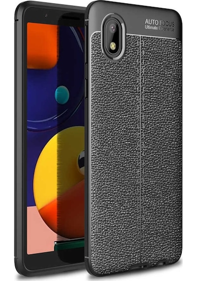 Samsung Uyumlu Galaxy A01 Core Kilif Deri Tarzi Niss Silikon Case 486310483