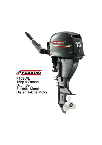 Ferrino 15 Hp 4t Dıştan Takma Motor Model:f15bwl Uzun Şaft Marşlı