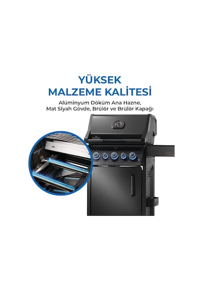Phantom Rogue Pro S 425 Rsıb Gazlı Mangal Siyah