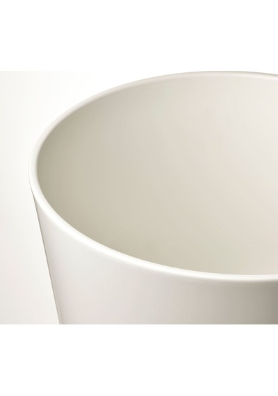 Toprak Saksı, Beyaz, 32 Cm, İç Mekan 3 Adet