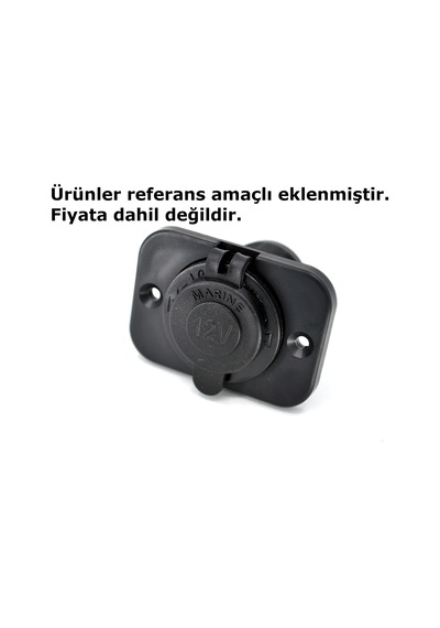 Motoraid 1 Yuvarlak Delikli Pano Montaj Port Plastik Yuva Çakmak Usb Panel