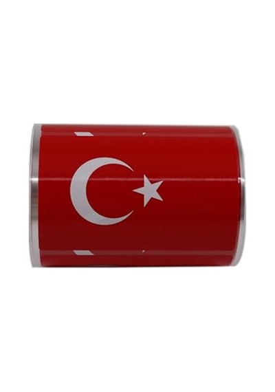 Al Hızlı Al Türk Bayrağı Etiketi Kuşe Rulo Çıkatma 90mmx 60mm 300 Adet 40mm Çapı Bayrak Etiket Genel