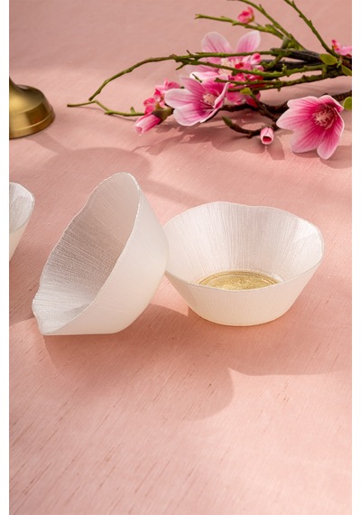 Emsan Golden 4 Parça Cam Konik Kase 13 Cm Gold
