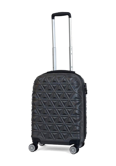 Reymond Luggage Piramit Desen ABS Seyahat Valizi, Canyon Serisi,  Antrasit - Kabin Boy Antrasit