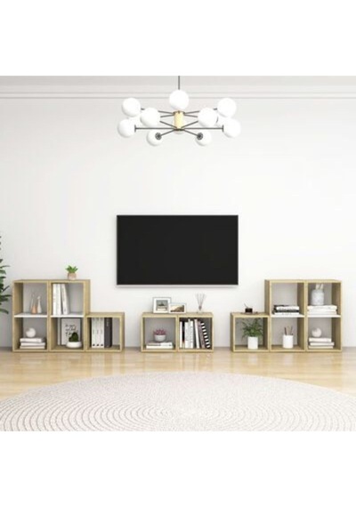 Tdesıgno Idil Kitaplıklı Televizyon Sehpası - Ünitesi -kitaplık-meşe Beyaz 240 Cm 12 Raflı Meşe - Beyaz Tdesıgno Idil Kitaplıklı Televizyon Sehpası - Ünitesi -kitaplık-meşe Beyaz 240 Cm 12 Raflı Meşe - Beyaz