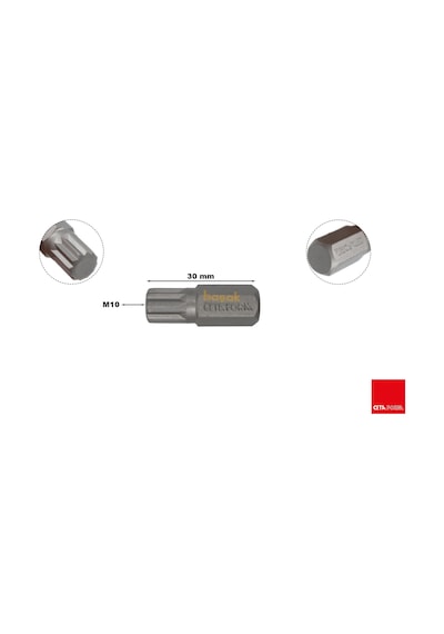 Ceta Form H10 Xzn M10 X 30 Mm Bits Uç Cb/3010g