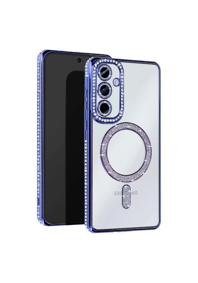 Newface Samsung Galaxy S25 Edge Joke Simli Magneticsafe Kılıf - Mavi