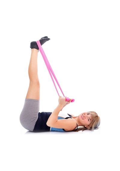 Cosfer Pilates Bandı Egzersiz Yoga Direnç Lastiği Güç Lastiği
