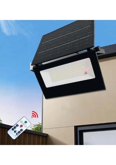 60 Watt Solar Led Projektör - Güneş Enerjili Solar Bahçe Lambası İp67