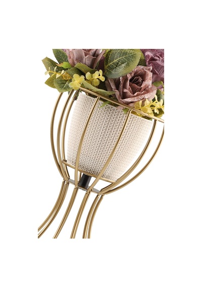 Anafor Saksılık Eskitme 25 Cm Krem Saksı
