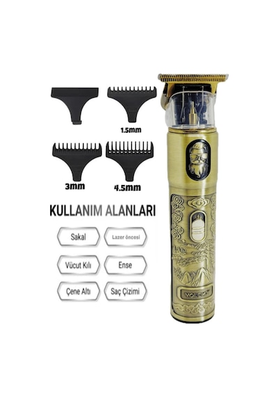 Dijital Göstergeli Saç Sakal Tıraş Makinesi Ip-1949 4987