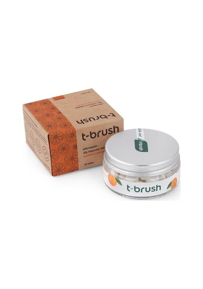 T-Brush Portakal Aromalı Florürsüz Diş Macunu 90 Tablet
