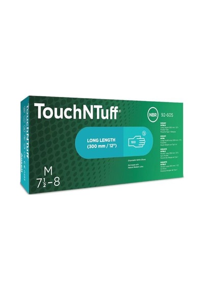 Ansell Touchntuff 92-605 Kimyasal Sıçramalara Karşı Dirençli Nitr