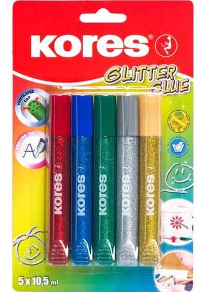 Kores Sıvı Yapıştırıcı Çok Renkli 5 Li Bls