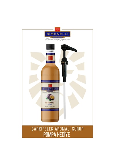 Simonelli Kahve Şurubu | Çarkıfelek | 70 CL | + Pompa