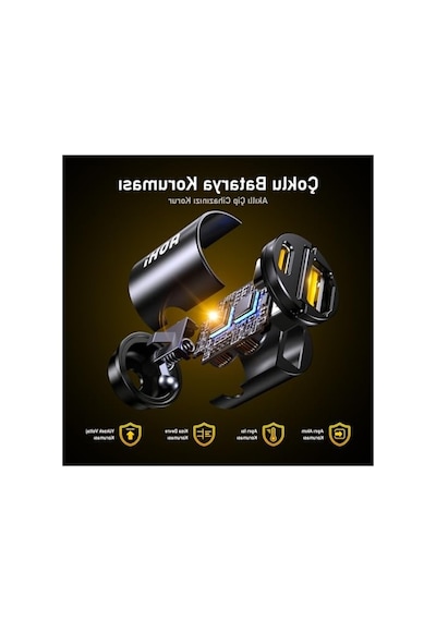 2 Portlu Hızlı Şarj Çakmak Adaptörü, Pd 65w Güç
