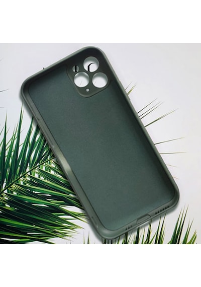 Apple Uyumlu iPhone 11 Pro Kamera Korumali Içi Kadife Silikon Lansman Kilif 211773123 - Renk / Siyah