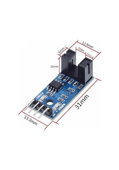 Motor Hız Sensor Modülü,Enkoder,Pals Sayıcı,5V,15Ma,Lm393 Entegre