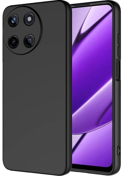 Realme 11 4g Kılıf Zore Mara Lansman Kapak Siyah