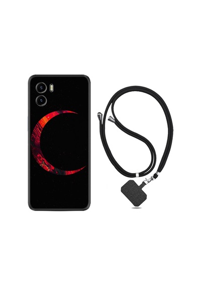 Vivo Y15S Kılıf Boyun Askılı Red Moons 1747