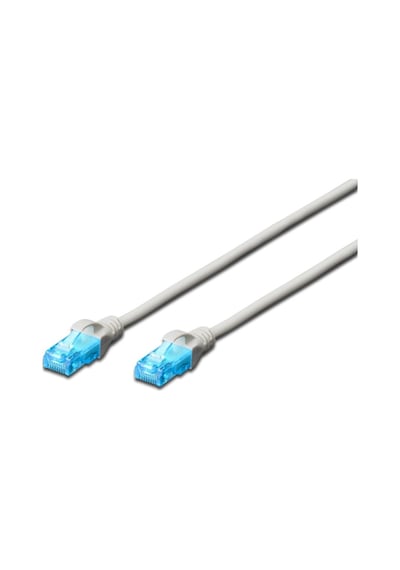 50cm U-utp Gri Cat5e Ethernet Kablosu, Yüksek Hızlı Veri Aktarımı