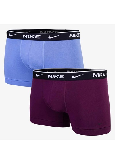 Nike Dri Fit Ultra Stretch 2 Pack Micro 2 Li Paket Kısa Boxer Mavi Mor Lacivert - Turuncu