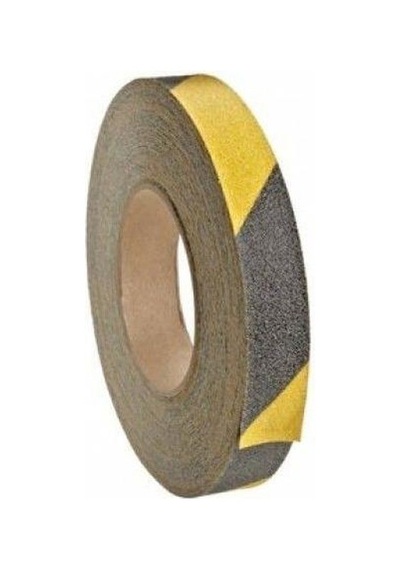 Sarı Siyah Merdiven Ve Zemin Kaydırmaz Bant 25mm X 25mt