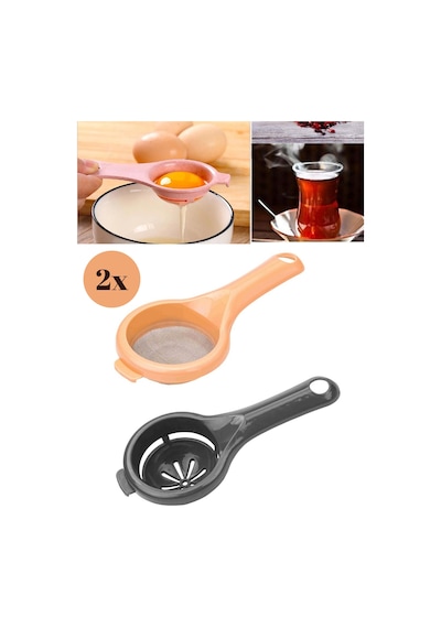 Çay Süzgeci Ve Yumurta Ayırıcı 2'li Set Plastik Diğer