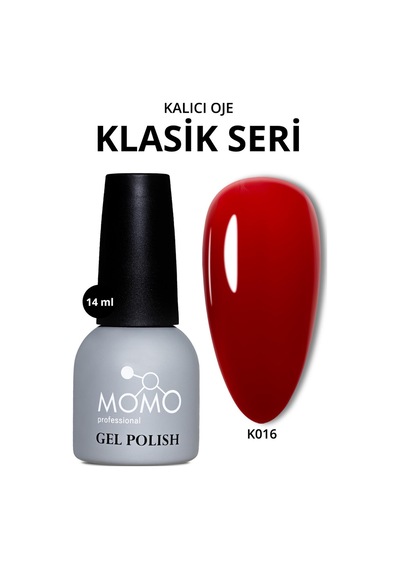 Momo Professional Kalıcı Oje K016 Şarap Kırmızı 14 Ml