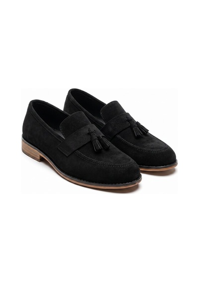Rayvora Erkek Süet Deri Püsküllü Termo Taban Garson Boy Klasik Ayakkabı Kundura Loafer Casual Siyah Süet Rayvora Erkek Süet Deri Püsküllü Termo Taban Garson Boy Klasik Ayakkabı Kundura Loafer Casual Siyah Süet