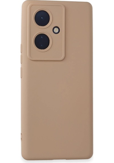 Gld-spt- Newface Vivo V29 Lite Kılıf Nano İçi Kadife Silikon - Pudra