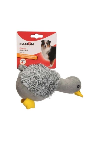 Camon Sesli Ve Gıcırtılı Ördek Şeklinde Eğlenceli Polyester Köpek Oyuncağı 20 Cm