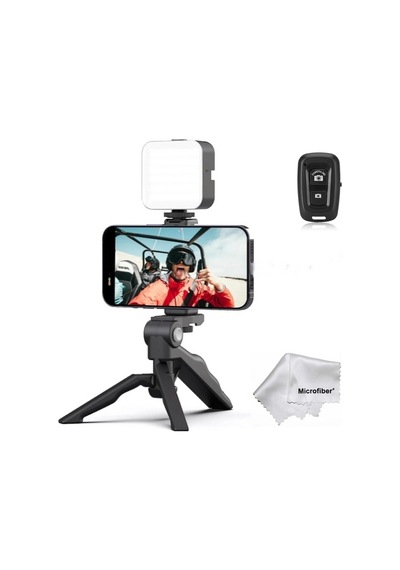 Telefonlar İçin Mini Fonksiyonel Tripod + 49 Led Light - Iphone , Samsung , Xiaomi , Huawei Vb.