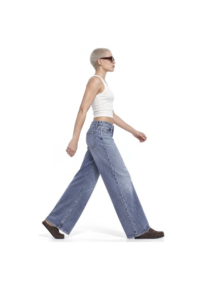 Hiccup Squalo Kadın Pantolon Orta Mavi Denim 03