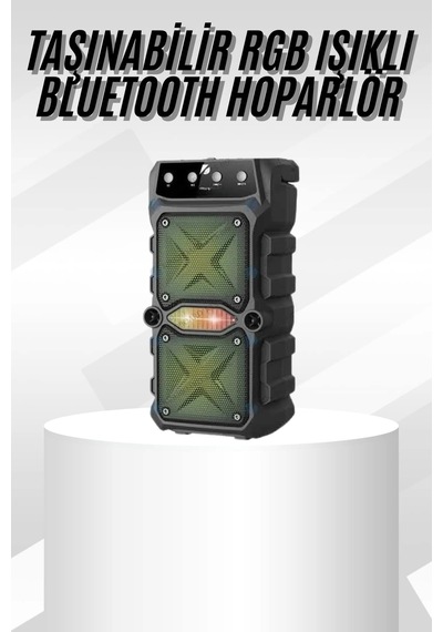 Çift Çıkışlı Güçlü Bataryalı Kablosuz Yüksek Ses Kaliteli Bluetooth Hoparlör