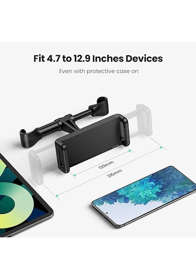 360 Derece Ayarlanabilir Araç Tablet Tutucu Kafalık Arka Koltuk Telefon Tutucu