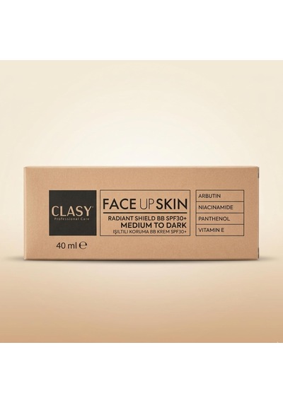 Clasy Care Face Up Skin Radiant Shield Bb Krem Spf30 Medium To Dark Leke Karşıtı Bb Krem Hiperpigmentasyon İçin Arbutin,%10 Niacinamid, Panthenol & E Vitamini İle 40 Ml Medium To Dark Çok Renkli Clasy Care Face Up Skin Radiant Shield Bb Krem Spf30 Medium To Dark Leke Karşıtı Bb Krem Hiperpigmentasyon İçin Arbutin,%10 Niacinamid, Panthenol & E Vitamini İle 40 Ml Medium To Dark Çok Renkli