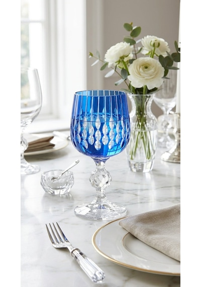 Velora Azure Kristal Kadeh Siyah
