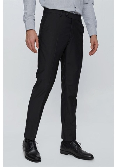Classics Men Avasar Erkek Siyah Regular Fit Kumaş Pantolon-7219 Siyah