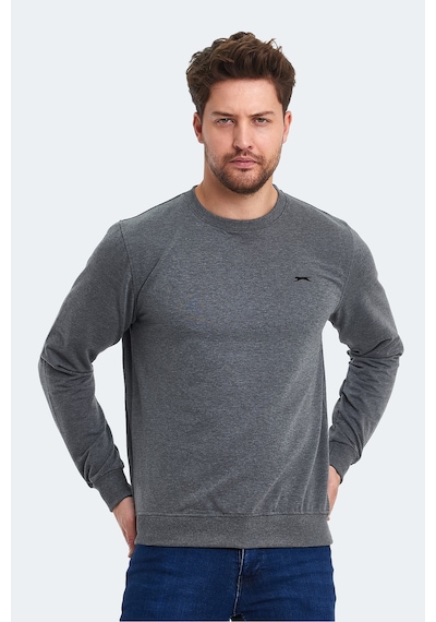 Slazenger Orvar In Erkek Koyu Gri Sweatshırt Koyu Gri