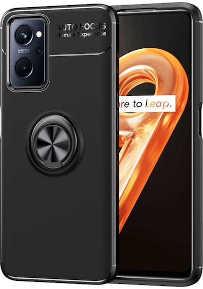 Oppo A96 4G Kılıf Zore Ravel Yüzüklü Silikon Kılıf