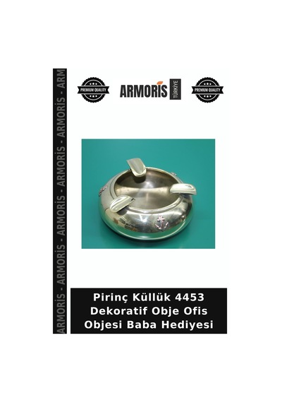 Pirinç Küllük 4453 Dekoratif Obje Ofis Objesi Baba Hediyesi