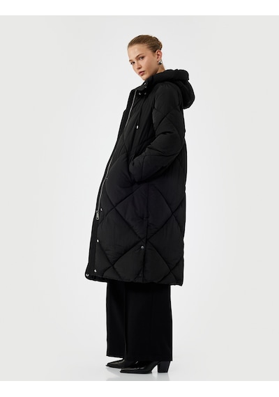 Koton Kapüşonlu Fermuarlı Uzun Kollu Su İtici Ekstra Uzun Kapitone Oversize Şişme Anorak Mont Siyah 6wak00011ew Siyah Koton Kapüşonlu Fermuarlı Uzun Kollu Su İtici Ekstra Uzun Kapitone Oversize Şişme Anorak Mont Siyah 6wak00011ew Siyah