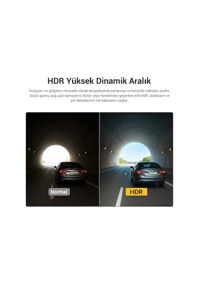 Kawa D7 2 Kameralı Ön Ve Arka 4k+1080p Hdr Wi-fi 6 Ve Gps'li Araç Kamerası + 64gb Hafıza Kartı