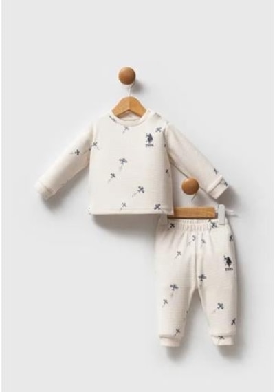 U.S. Polo Assn. 2li Takım Ekru