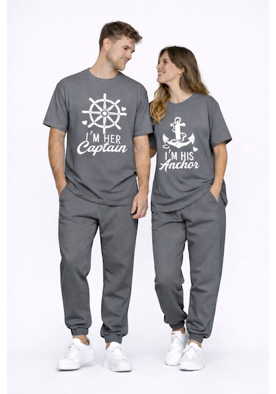 Nevermınd Sevgili Kombini Oversize Çift Tişört Unisex Captain Anchor Baskılı Model Captannvrmnd Antrasit Antrasit Nevermınd Sevgili Kombini Oversize Çift Tişört Unisex Captain Anchor Baskılı Model Captannvrmnd Antrasit Antrasit